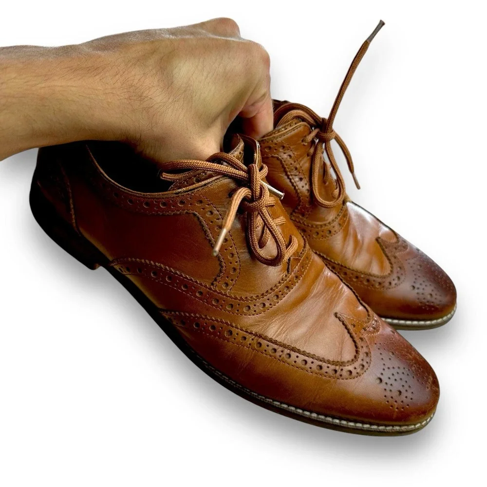 Cole Haan Mens Oxford‎ 9.5M Wingtip Leather Grand OS Cambridge Shoes C12915